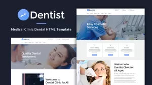 Dentist - Medical Clinic Dental HTML Template