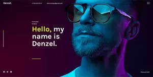 Denzel. - Onepage Personal HTML Template
