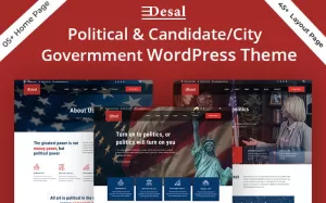 Desal - Political & Candidate/City Government WordPress Theme