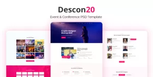 Descon Event & Conference PSD Template