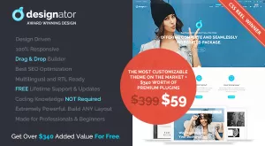 Designator - Unique Multi-Purpose WordPress Theme - Themes ...