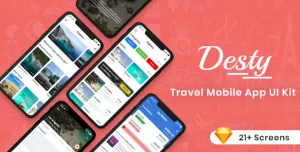 Desty - Travel App UI Kit