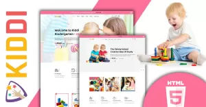 Dětská barevná dětská prodejna HTML5 Šablona webových stránek