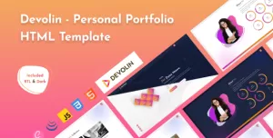 Personal Portfolio/CV/Resume HTML Template - Devolin