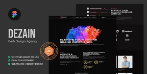 Dezain - Web Design Agency Figma Template
