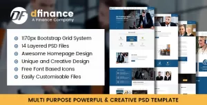 dFinance- Multipurpose PSD Template