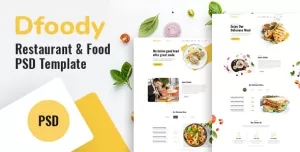 Dfoody - Restaurant PSD Template.