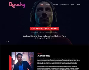Dgocky - DJ Music PSD Template