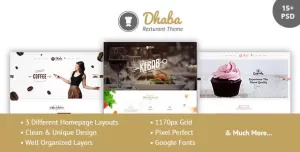 Dhaba - Restaurant, Coffee and Cake Shop PSD