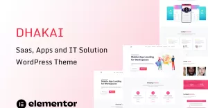 Dhakai - Apps and Software Landing One Page WordPress Theme