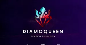 Diamond Jewelry Exhibition Logo Template - TemplateMonster