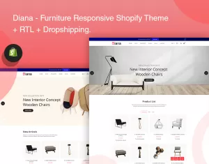 Diana - Furniture Responsive Shopify Theme - TemplateMonster