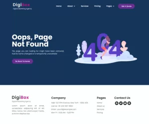DigiBox - Digital Marketing Agency Elementor Template Kit