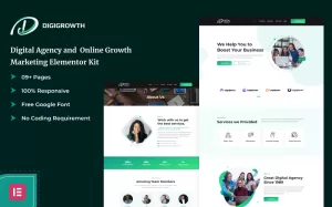 Digigrowth - Digital Agency and  Online Growth Marketing Elementor Kit