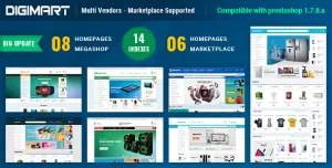 Digimart  Multi Vendors - Marketplace PrestaShop 1.7 Theme (  Compatible JA Marketplace )