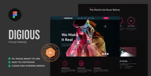 Digious - Virtual Reality Services Figma Template