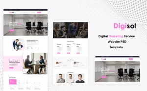 Digisol - Digital Marketing PSD Template - TemplateMonster