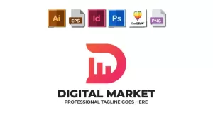 Digital Marketing Logo Template  Perfect For Digital Marketing Agency - SEO And Personal Use