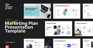 Digital Marketing Plan Powerpoint Template - TemplateMonster