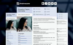 Digital marketing specialist Resume Template  Finish Resume