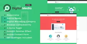 Digital Media - Online Marketing HTML Template