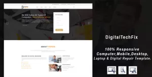 Digital Tech Fix -  Multipurpose Mobile, Computer, Electronic Servicing and Repairing HTML Template