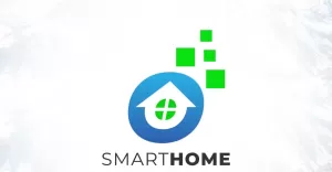 Digital Technology Smart Home Logo Design - TemplateMonster