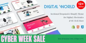 Digital World - Sectioned Responsive Shopify Theme for Electronics & Hi-Tech Store