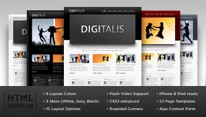 Digitalis - Business and Portfolio HTML Template - Themes ...