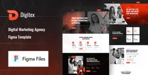 Digitex - Digital Marketing Agency Figma Template
