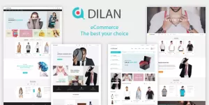 Dilan - Fashion Minimal Shopping Website Template with Responsive