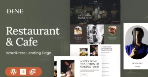 Dine -  Restaurant And Cafe WordPress Elementor Theme