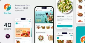 DineHub - Restaurant Food Delivery XD UI Template