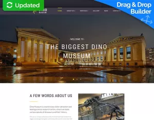 Dino - Natural Science Museum Moto CMS 3 Template