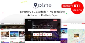 Dirto - Classified Directory  Listing HTML Template