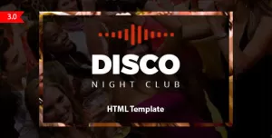 Disco - Night Club HTML Template