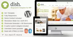 Dish Restaurant Multipurpose WordPress Theme