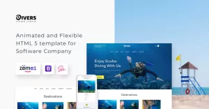 Divers - Diving Center Multipage Classic HTML Website Template