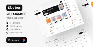 DiveSea - NFT Market Dashboard UI KIT