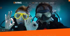 Diving Club - Sports & Outdoors & Diving Responsive Joomla Template