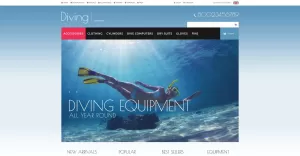 Diving Gear ZenCart Template
