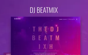 DJ Beatmix - Personal Page WordPress Elementor Theme