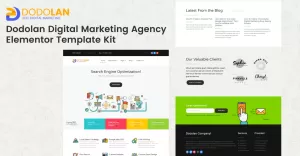 Dodolan - Digital Marketing Agency Elementor Template Kits