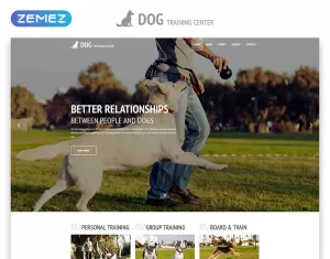 Dog Training Center - Dog Templates Responsive Modern HTML Website Template