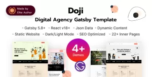 Doji - Gatsby React Digital Agency & Startup Template