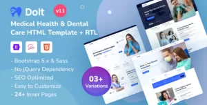 Dolt - Medical Health & Dental Care HTML Template