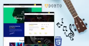 Donto Music Band Events HTML5 Website Template