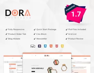 Dora Furniture Shop PrestaShop Theme - TemplateMonster