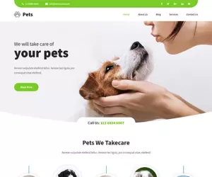 Download Free Animal WordPress Theme for Dogs Cats Pet Shop