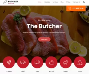 Download Free Meat Shop WordPress Theme 4 Butcher Chops